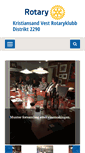 Mobile Screenshot of kristiansandvest.rotary.no