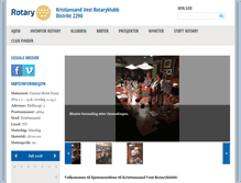 Tablet Screenshot of kristiansandvest.rotary.no