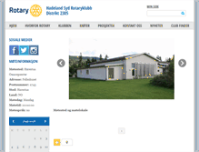 Tablet Screenshot of hadelandsyd.rotary.no