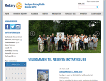 Tablet Screenshot of nesbyen.rotary.no