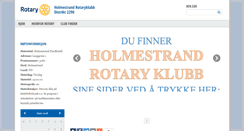 Desktop Screenshot of holmestrand.rotary.no