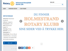 Tablet Screenshot of holmestrand.rotary.no