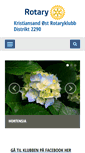 Mobile Screenshot of kristiansandost.rotary.no