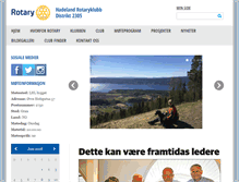 Tablet Screenshot of hadeland.rotary.no